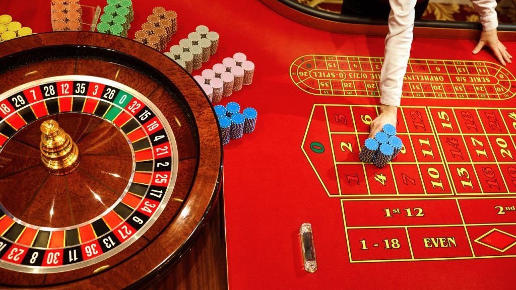 La mesa de la ruleta presencial