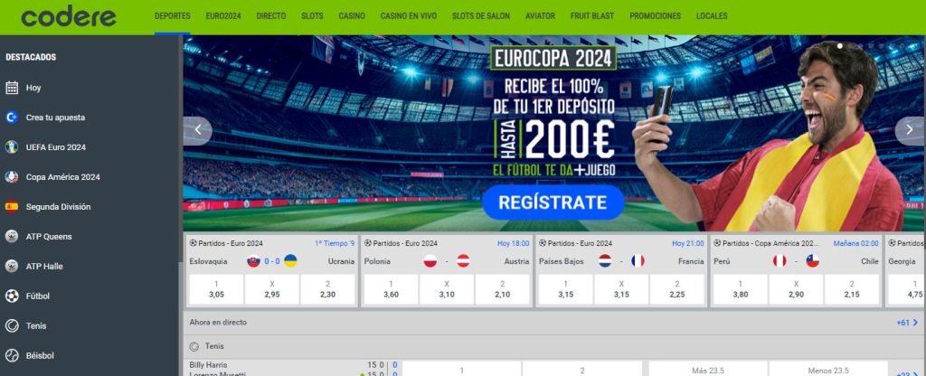 Juegos del casino online Codere