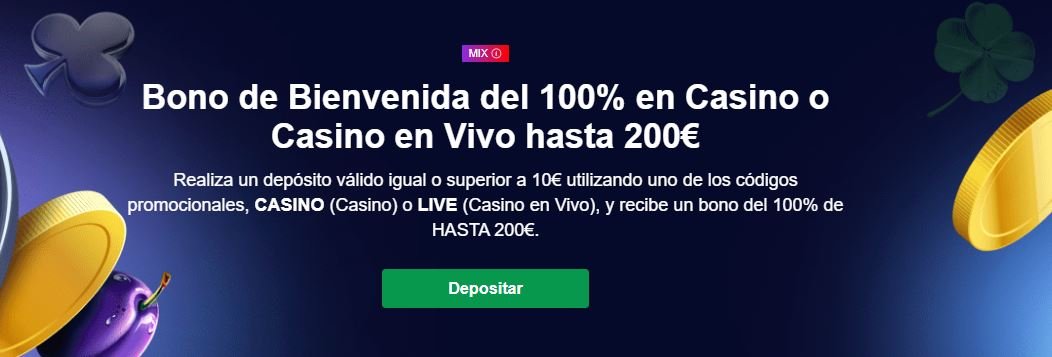 Bono de Bienvenida de Casino en Marathonbet