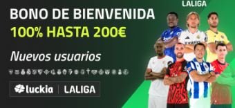 Bono de bienvenida para apuestas deportivas en Luckia
