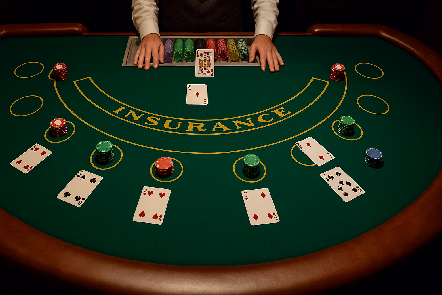 La mesa del Blackjack